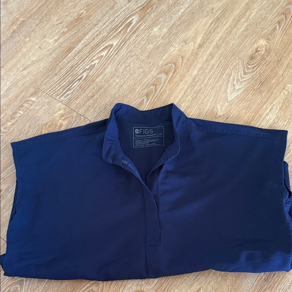 Figs Women's Deep Blue Tunic Top